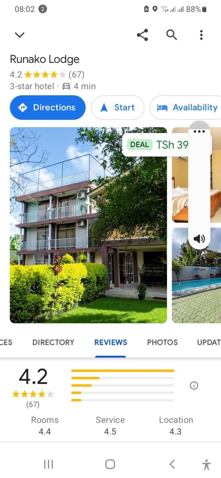 Runako Lodge أروشا المظهر الخارجي الصورة